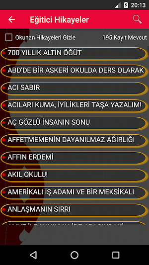 Eğitici Düşündürücü Hikayeler Screenshot 1