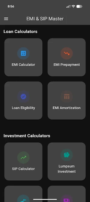 EMI & SIP Master Screenshot 1