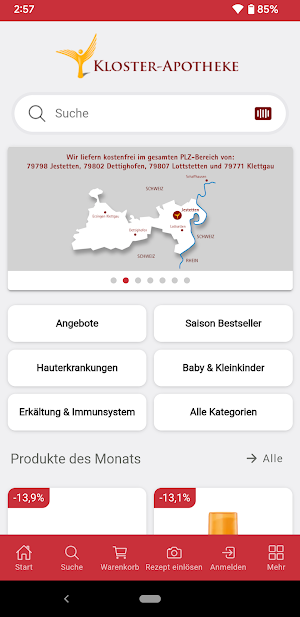 Kloster-Apotheke-Jestetten Screenshot 0