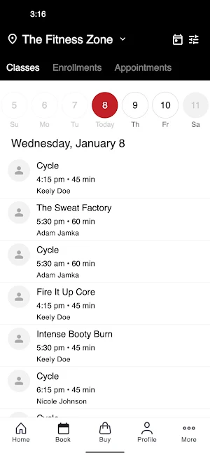 The Fitness Zone Screenshot 1
