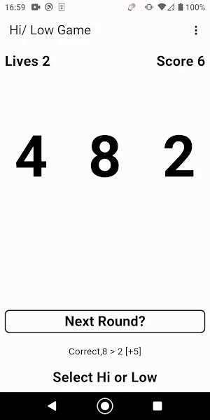 Hi-Low Screenshot 2