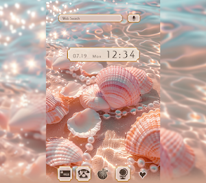 Seashells and Pearls Theme Screenshot 0