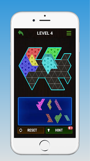 Glow Block Puzzle! Block Triangle Puzzle Tangram Screenshot 3