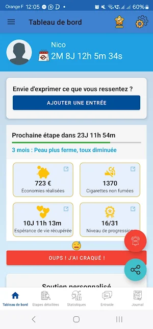NewBreath : Quit smoking ! Screenshot 0