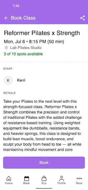 Lab Pilates Screenshot 2