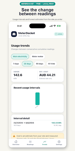 MeterDocket Meter Tracker Screenshot 2