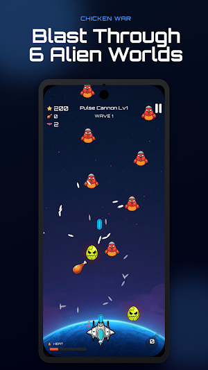 Chicken War: Space Shooter Screenshot 0
