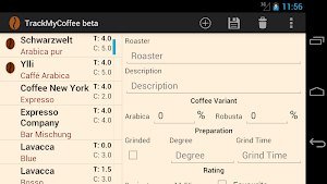 TrackMyCoffee Screenshot 2