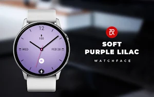 Soft Purple Lilac Watch Face Screenshot 0
