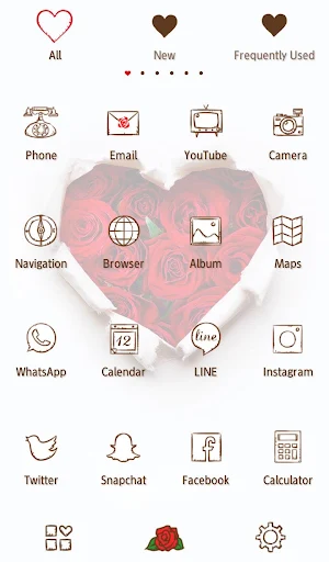 Rose Heart Theme Screenshot 2