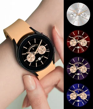 Golden Galaxy Watch Face Screenshot 0