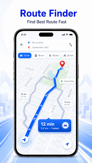 GPS Voice Navigation & Maps Screenshot 1