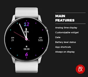 Black Style Watch Face Screenshot 1