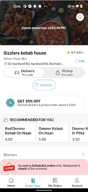 Sizzlers kebab house Screenshot 2