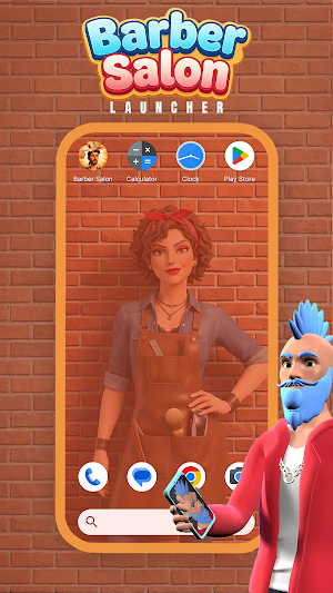 Barber Salon Launcher Screenshot 0