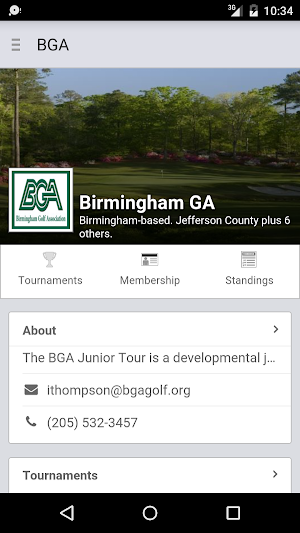 Birmingham Golf Association Screenshot 0