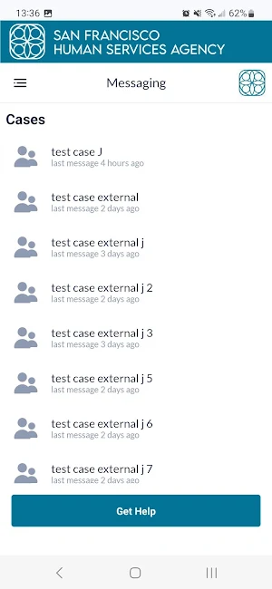SFHSA Secure Messaging Screenshot 2
