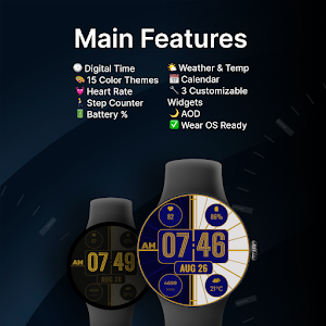 Deco Pulse Watch Face Screenshot 1