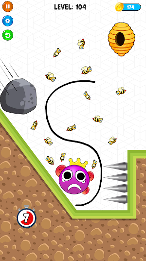 Draw To Save Rainbow Monster Screenshot 3
