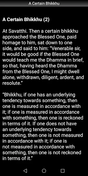 A Certain Bhikkhu - Buddhism Screenshot 2