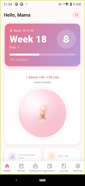 Mom Journey: Pregnancy Tracker Screenshot 0