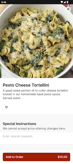 TuscNY Pizza Screenshot 2