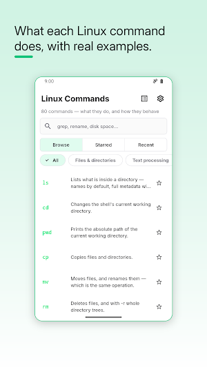 Linux Command Reference Screenshot 1