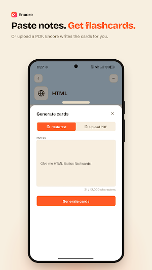 Encore: Flashcards & Study Screenshot 0