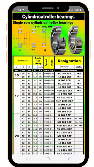 Bearing Master Catalog & Size Screenshot 1