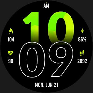Active Green Fit Watch Face Screenshot 3