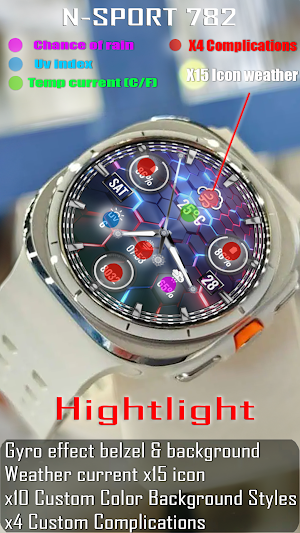 N-SPORT782 Modern Analog Watch Screenshot 2