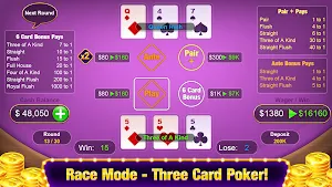 Three Card Poker - Casino Game Screenshot 3