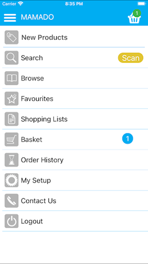 Mamado Order App Screenshot 1