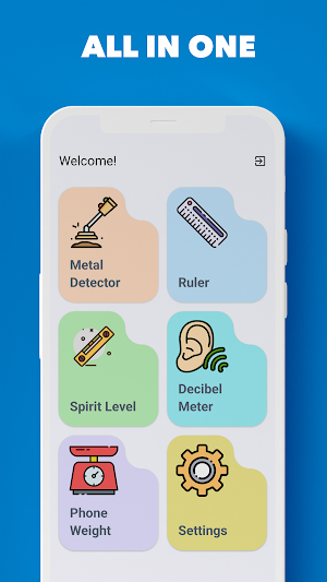 Metal Detector, Ruler, Decibel Screenshot 0
