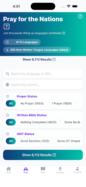 OMT Bible Translation Screenshot 1