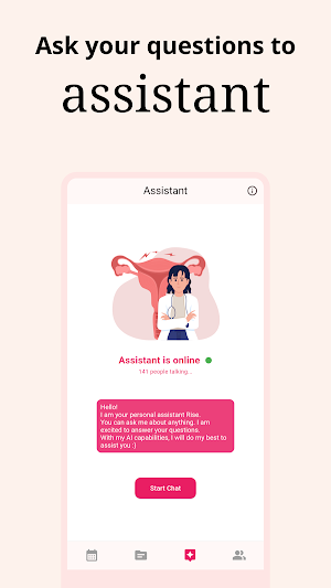 Rise, Period Tracker, Calendar Screenshot 3
