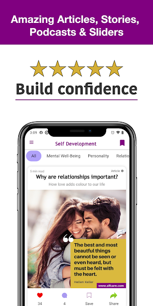 Zifcare Self Development: Psychology & Motivation Screenshot 1