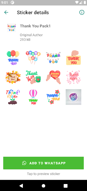 Thank You Stickers Pro Screenshot 1