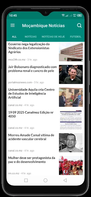 Moçambique Notícias Screenshot 2