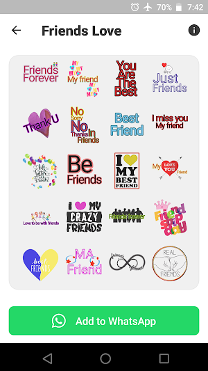 Love Stickers Collection - WA Screenshot 2