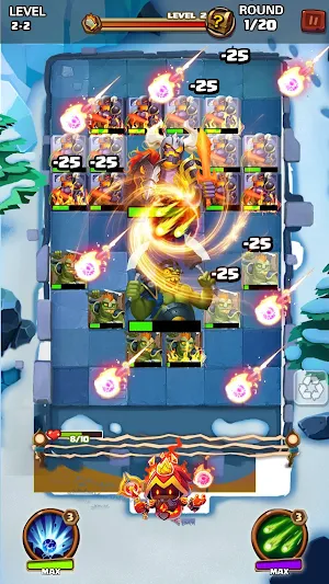 Hero War - Magic vs Monster Bounzy Brick Idle RPG Screenshot 3