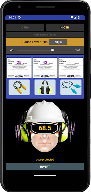 Hearing Protection Calculator Screenshot 1