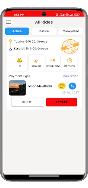 Mykonos Ride Driver Screenshot 1