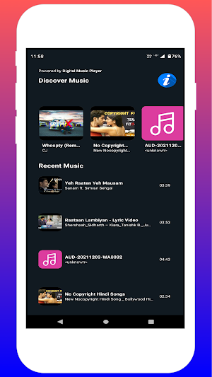 Digital Music Player Screenshot 0