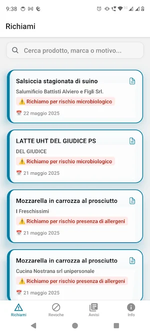 Sicurezza Alimentare Screenshot 0