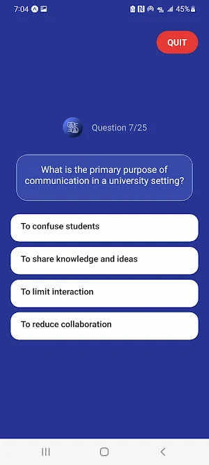 Communication Skills Questions Screenshot 0