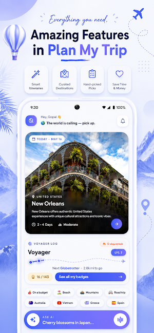 PlanMyTrip - AI Trip Planner Screenshot 2
