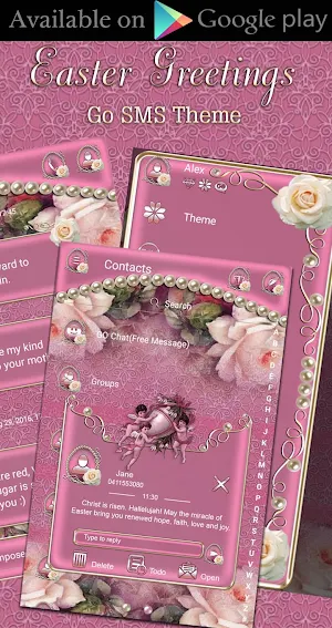 Easter Greetings Dialer theme Screenshot 3