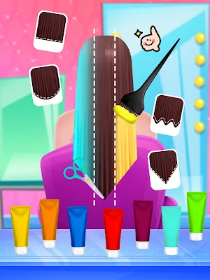 Hair Dye - Rainbow Fashion Art Screenshot 1