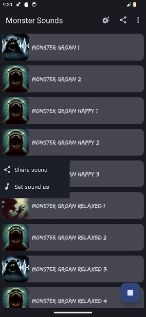 Monster Sounds Screenshot 2